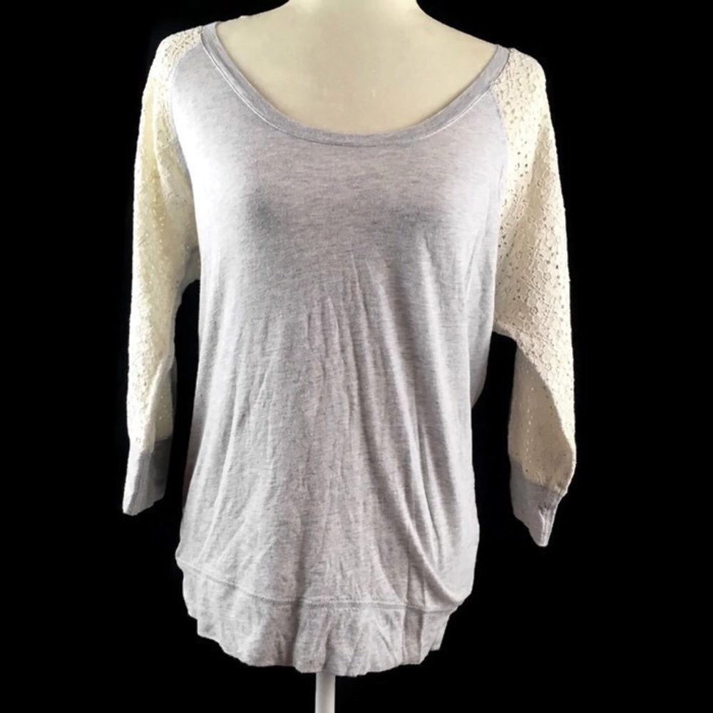 PRICE DROP!! Express Gray and White Top